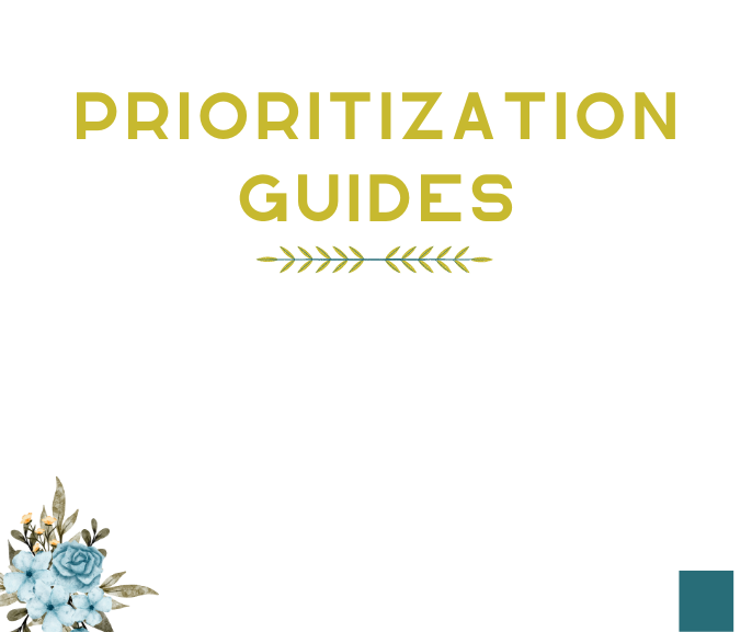 PRIORITIZATION GUIDES (1)
